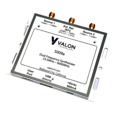 Valon 5009a Operation manual
