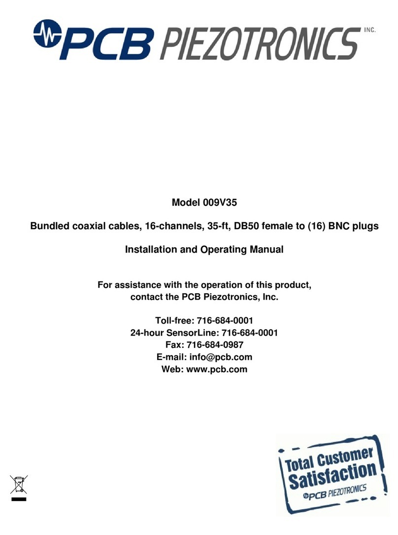 PCB Piezotronics 009V35 User manual PCB Piezotronics 009V35 User manual