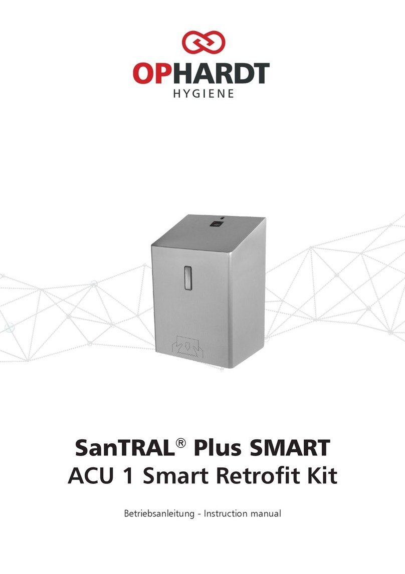 OPHARDT HYGIENE SanTRAL Plus ACU 1 User manual
