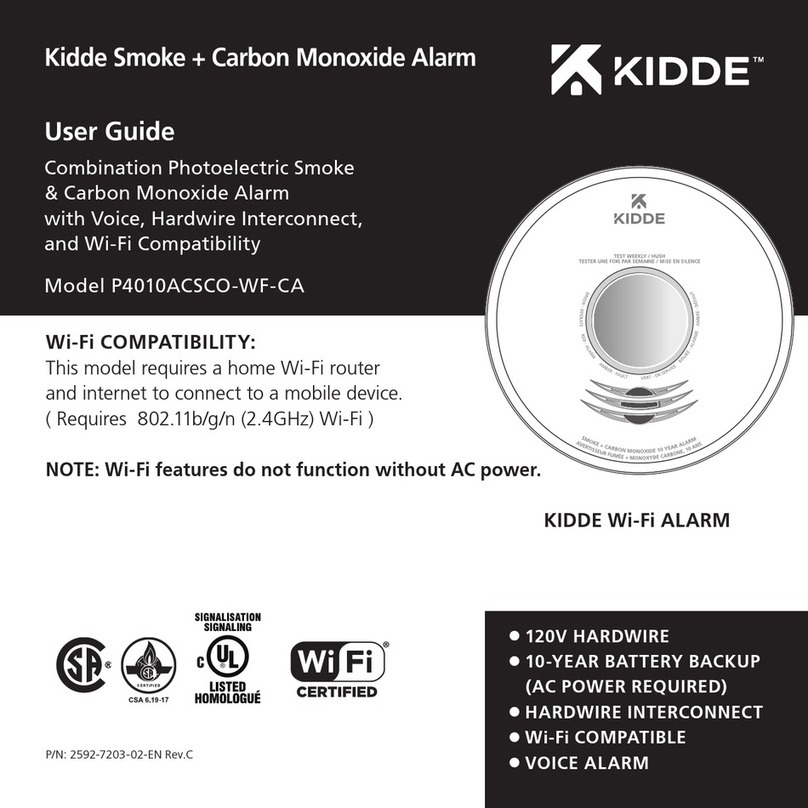 Kidde P4010ACSCO-WF-CA User manual