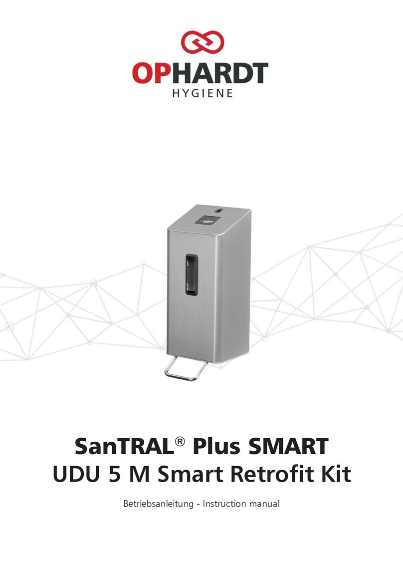 OPHARDT HYGIENE SanTRAL Plus SMART UDU 5 M instruction manual