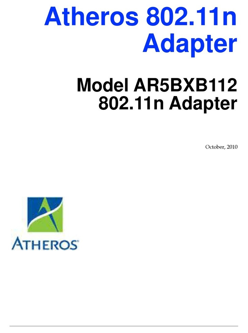 Atheros AR5BXB112 User manual