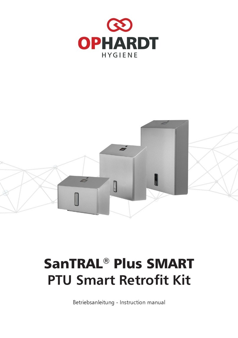 OPHARDT HYGIENE SanTRAL Plus SMART PTU instruction manual