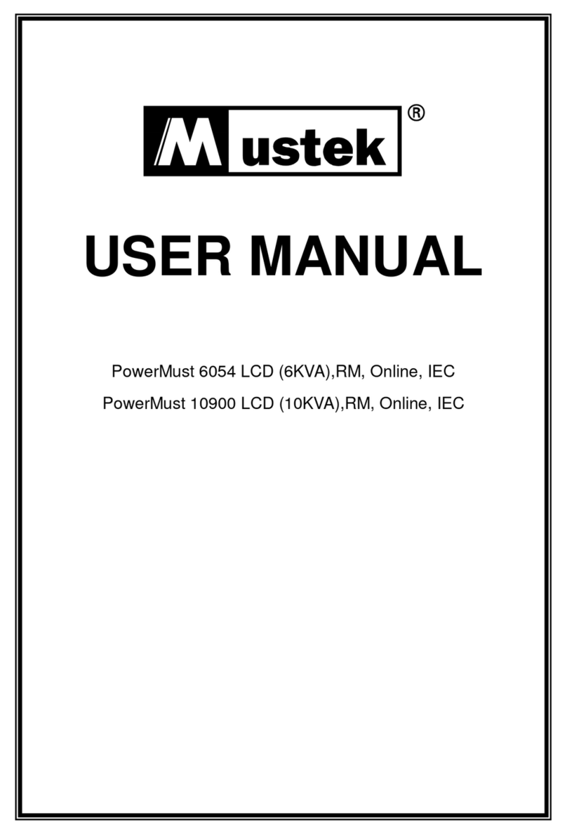 Mustek PowerMust 6054 LCD User manual