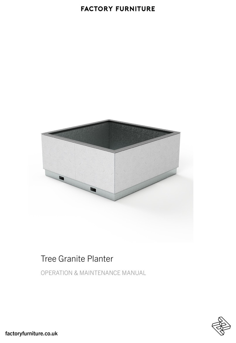 Factoryfurniture Tree Granite Planter Operation & maintenance manual