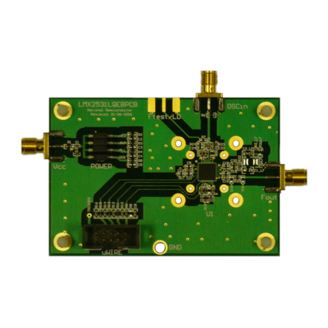 National Semiconductor LMX2531LQ1146E operating instructions