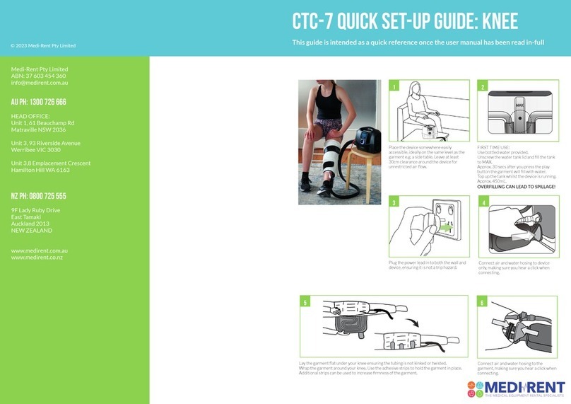 MEDI RENT CTC-7 Quick setup guide