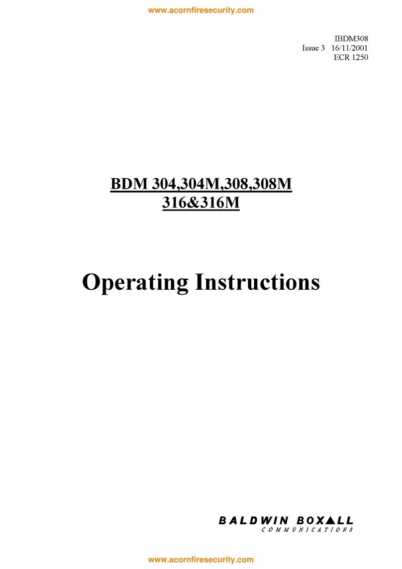 Baldwin Boxall BDM 304 operating instructions