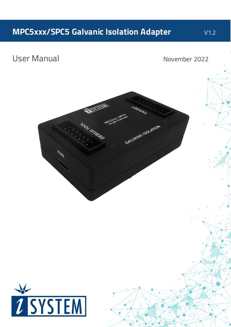 iSystem Aurora MPC5 Series User manual iSystem Aurora MPC5 Series User manual
