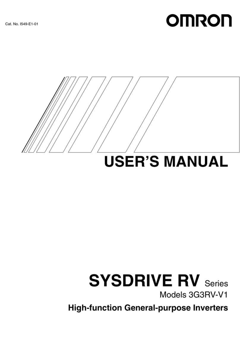 Omron SYSDRIVE RV Series user manual