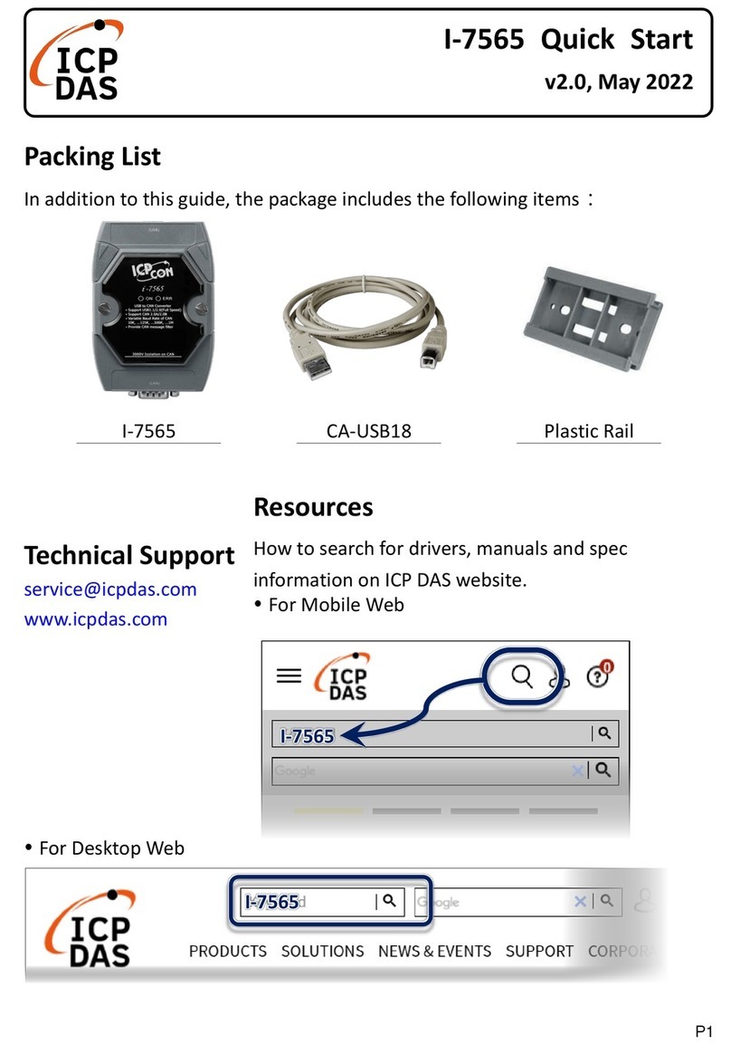 ICP DAS USA I-7565 quick start guide