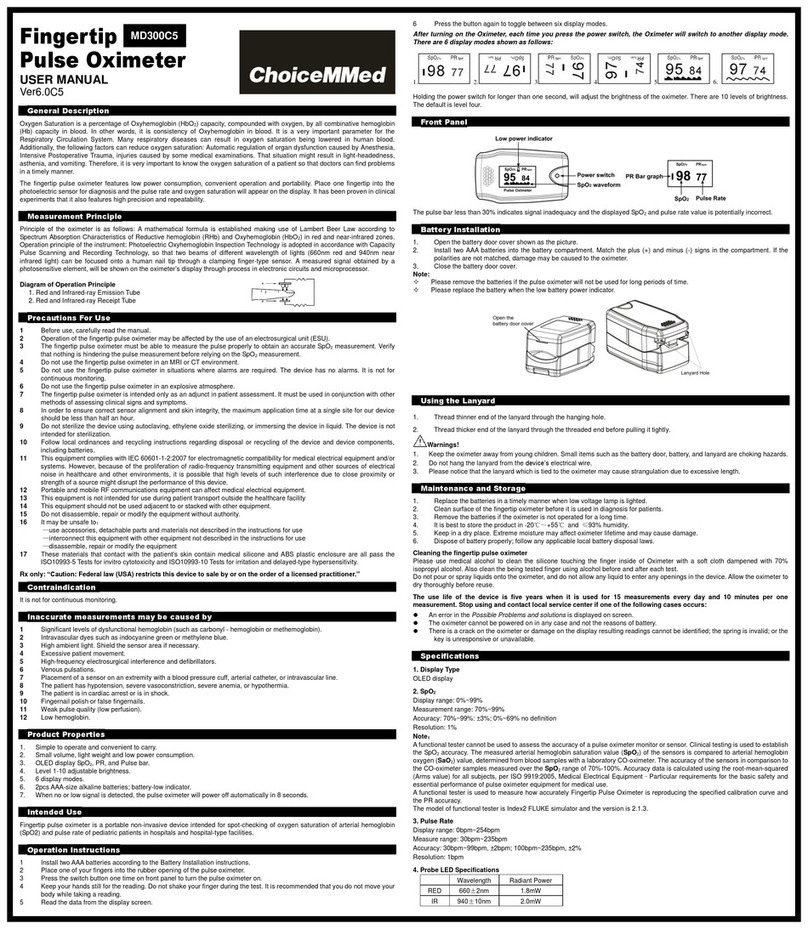ChoiceMMed MD300C5 user manual