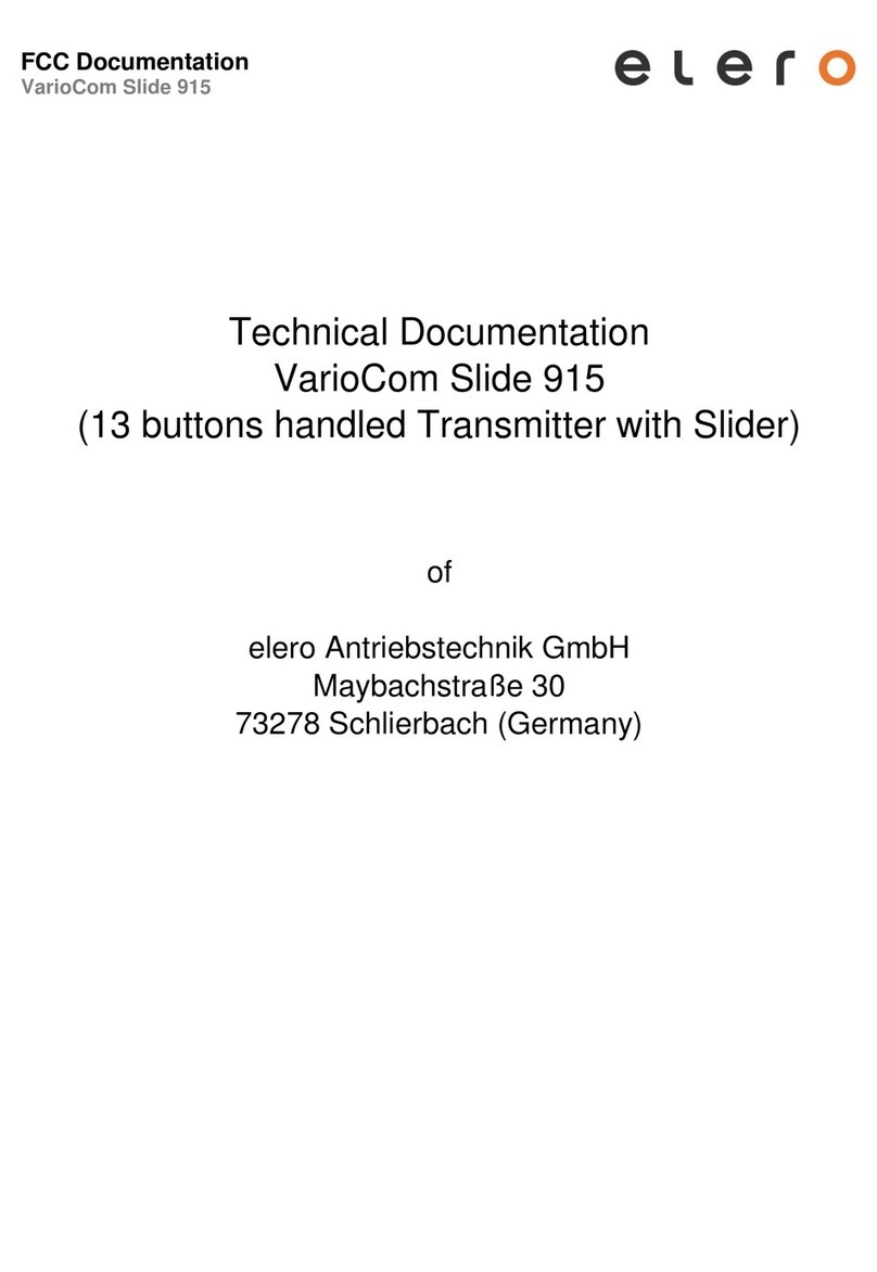elero VarioCom Slide 915 Guide
