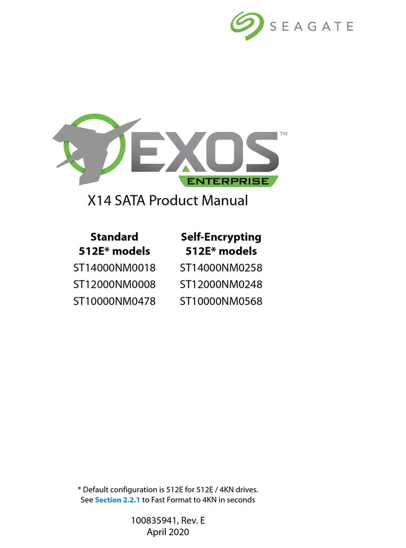 Seagate Exos ST14000NM0018 User manual