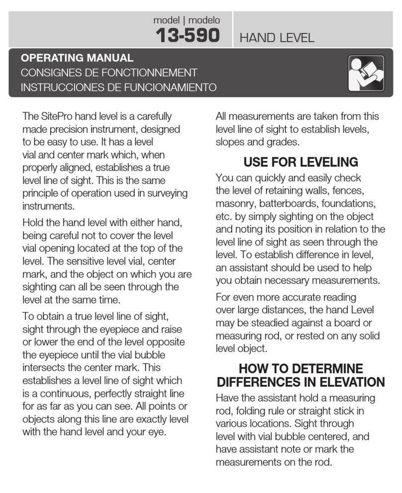 SitePro 13-590 operating manual