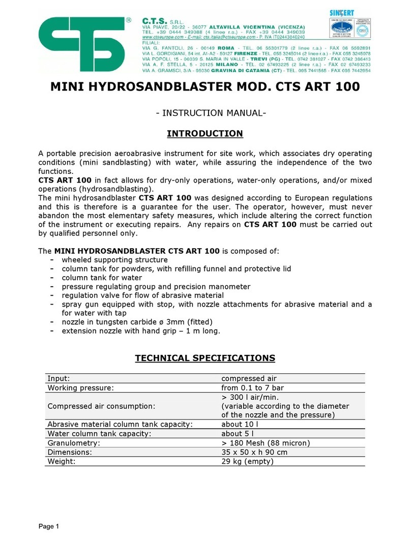 CTS ART 100 instruction manual