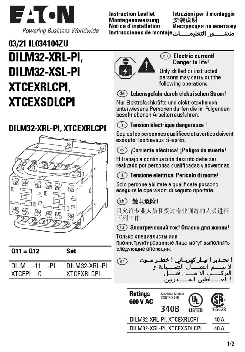 Eaton DILM32-XRL-PI Instruction leaflet