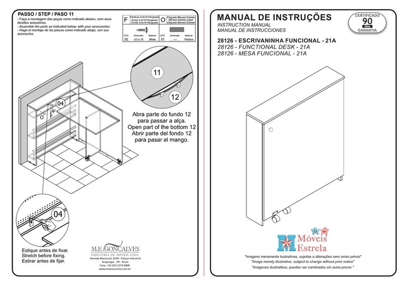 Moveis Estrela 28126 instruction manual