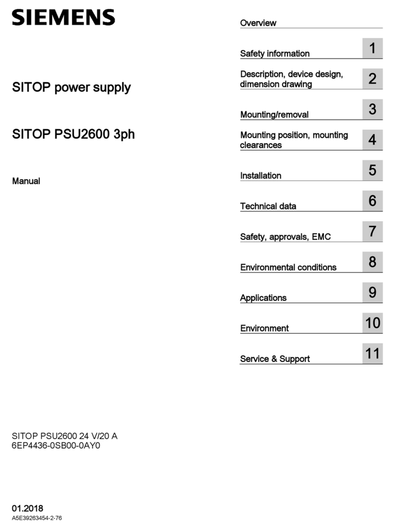 Siemens SITOP PSU2600 3ph manual