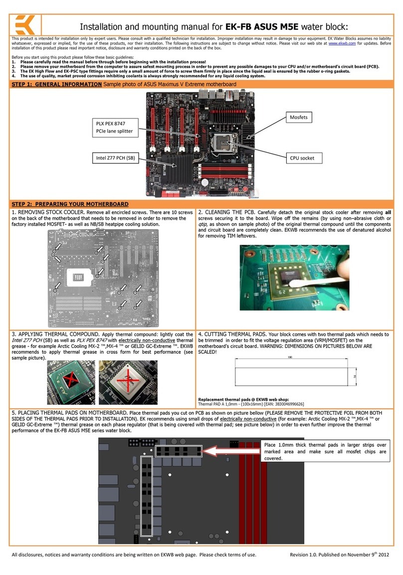 ekwb EK-FB ASUS M5E Guide