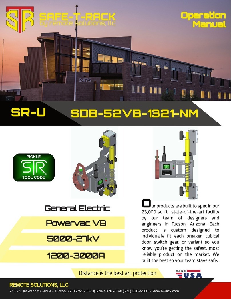 Remote Solution SAFE-T-RACK SDB-52VB-1321-NM Operation manual Remote Solution SAFE-T-RACK SDB-52VB-1321-NM Operation manual