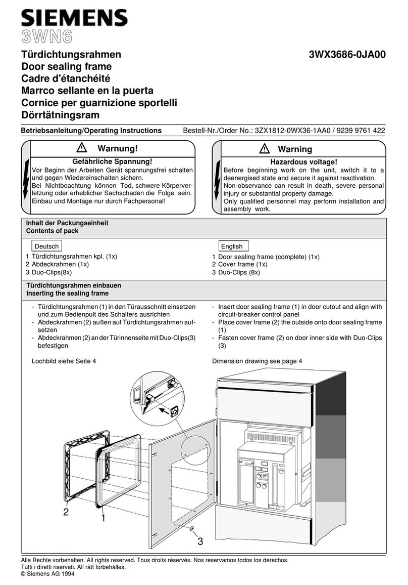 Siemens 3WN6 User manual