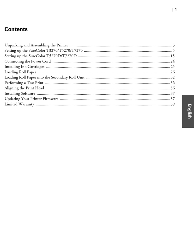 Epson SureColor T-5270 User manual