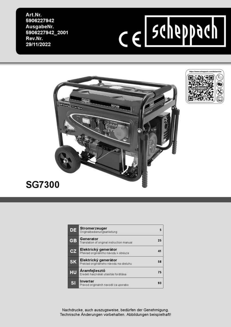 Scheppach SG7300 Translation of original instruction manual