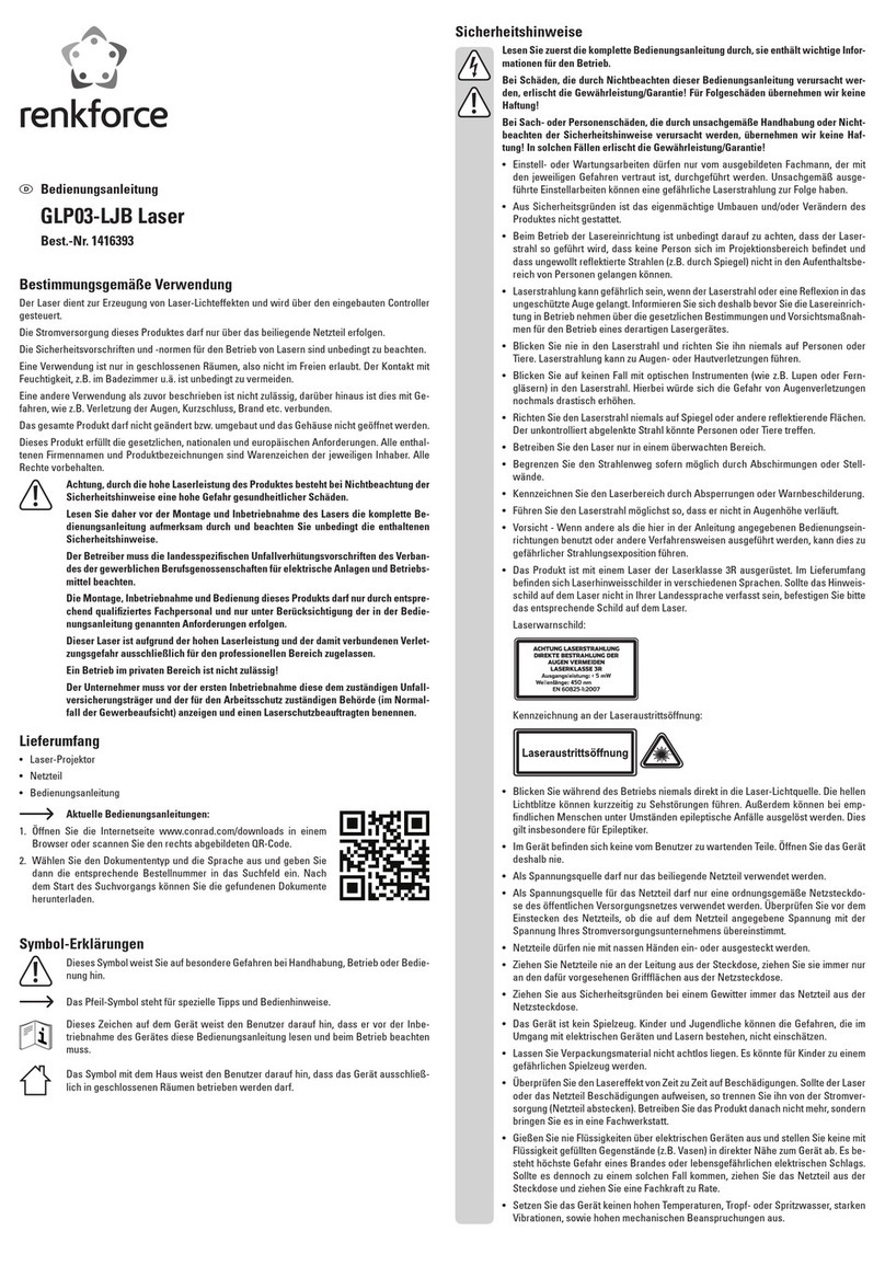 Renkforce GLP03-LJB User manual Renkforce GLP03-LJB User manual