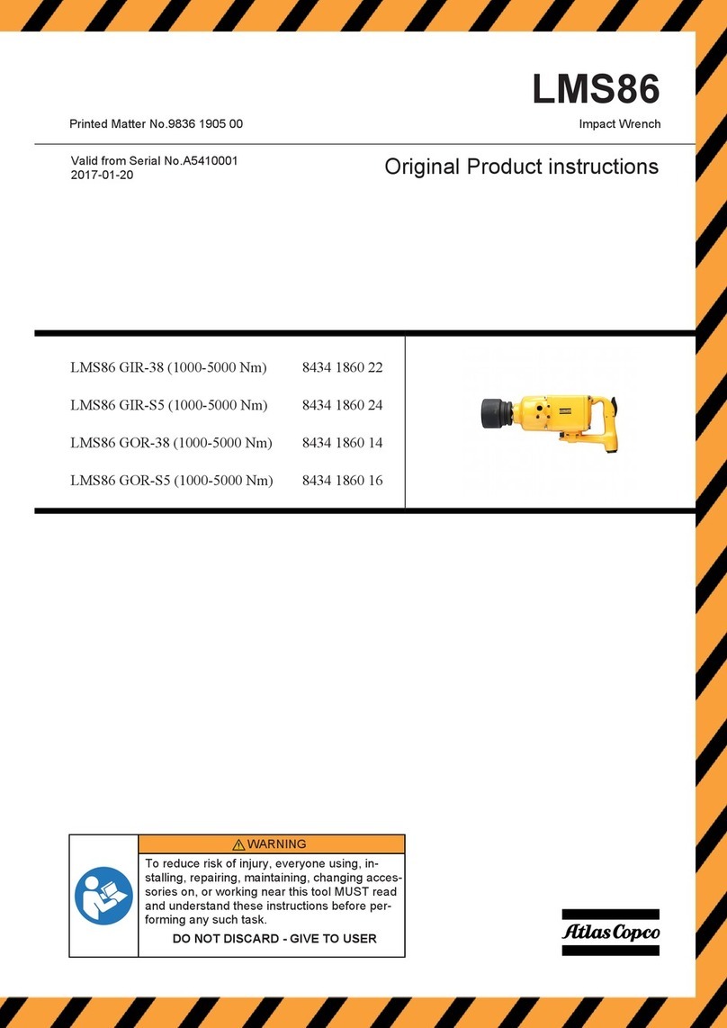 Atlas Copco LMS86 User manual