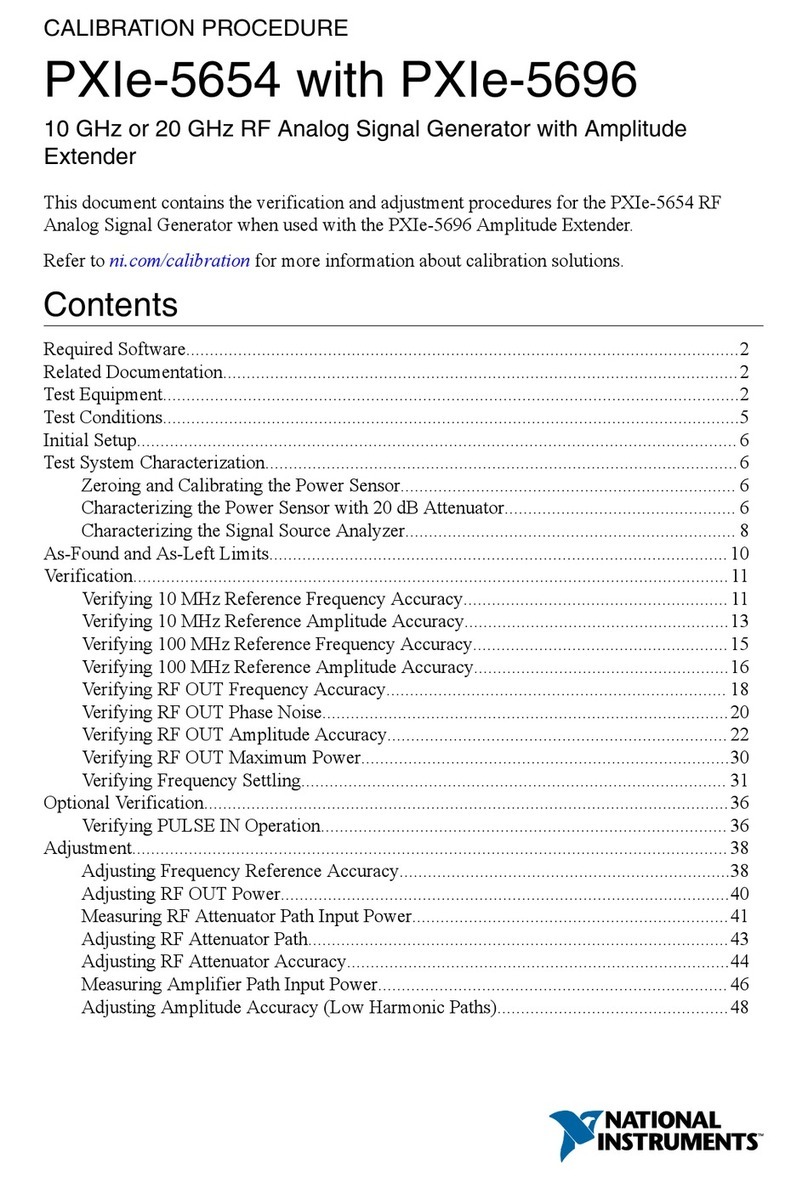 National Instruments PXIe-5654 CALIBRATION PROCEDURE
