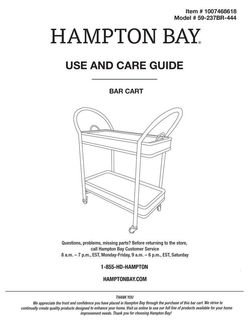 HAMPTON BAY 59-237BR-444 Use and care guide