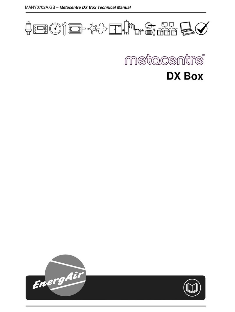 EnergAir metacentre DX Box User manual