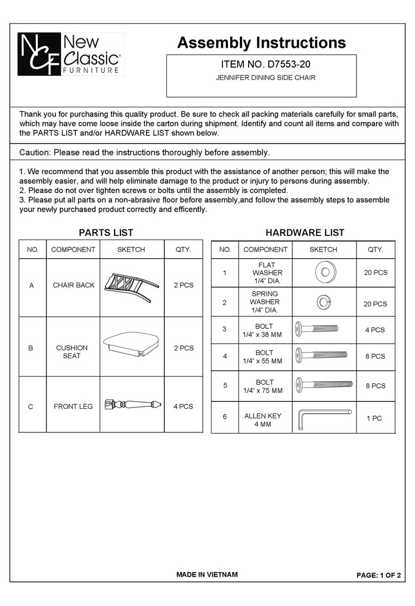 New Classic Furniture D7553-20 Assembly instructions