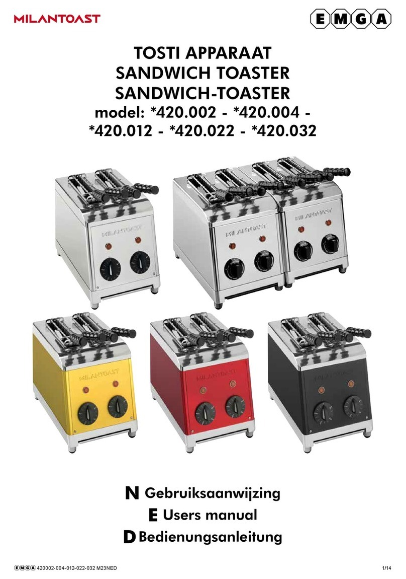 Milantoast 420.002 user manual