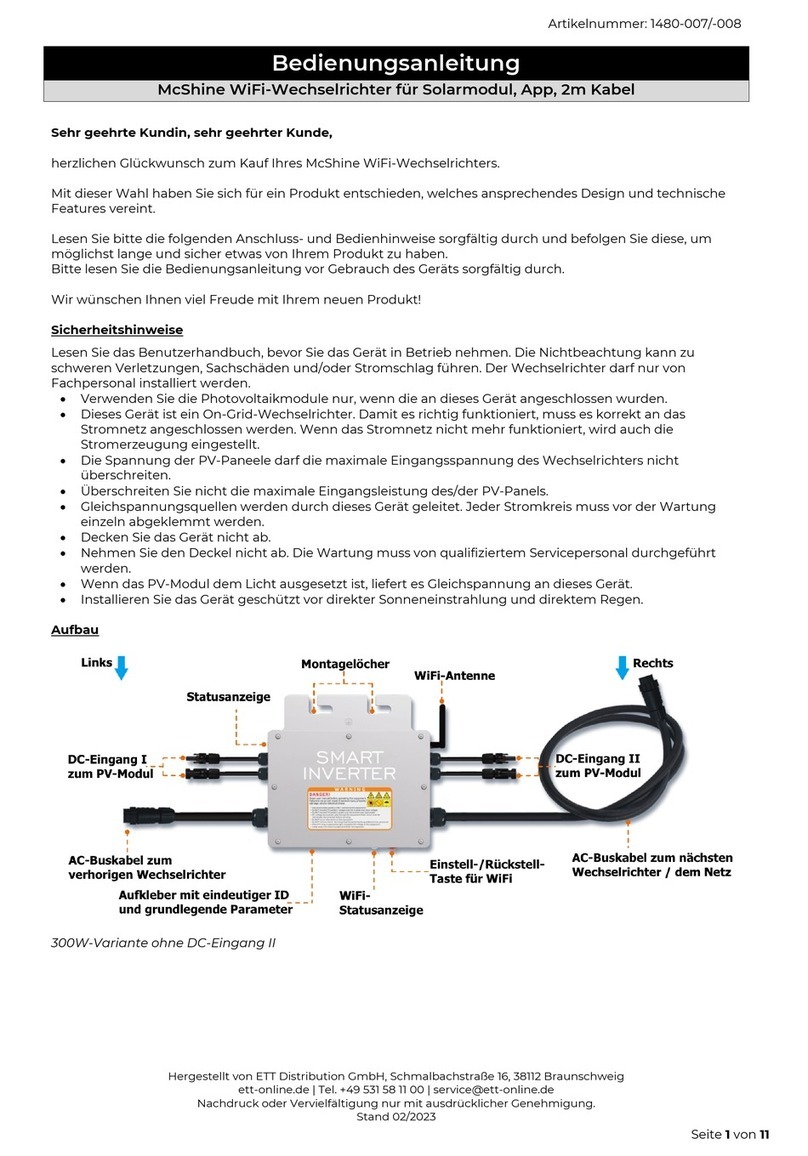 McShine 1480007 instruction manual