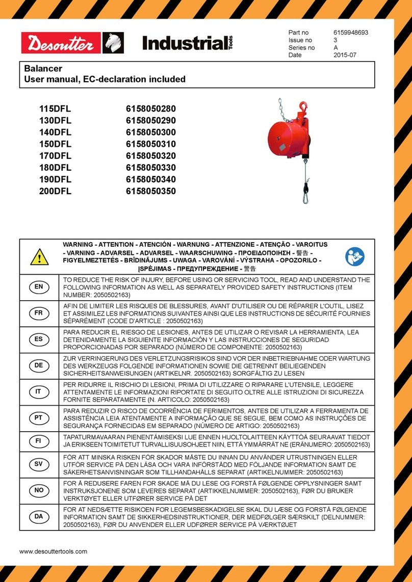 Desoutter 115DFL user manual
