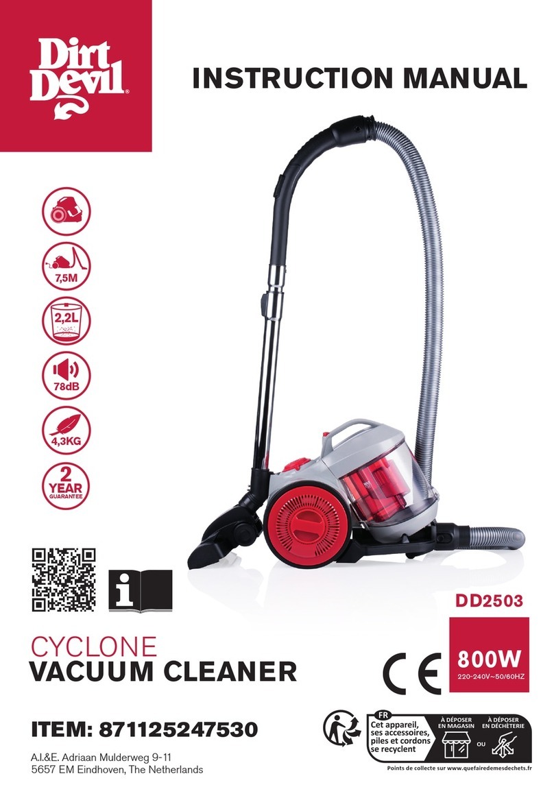 Dirt Devil DD2503 User manual