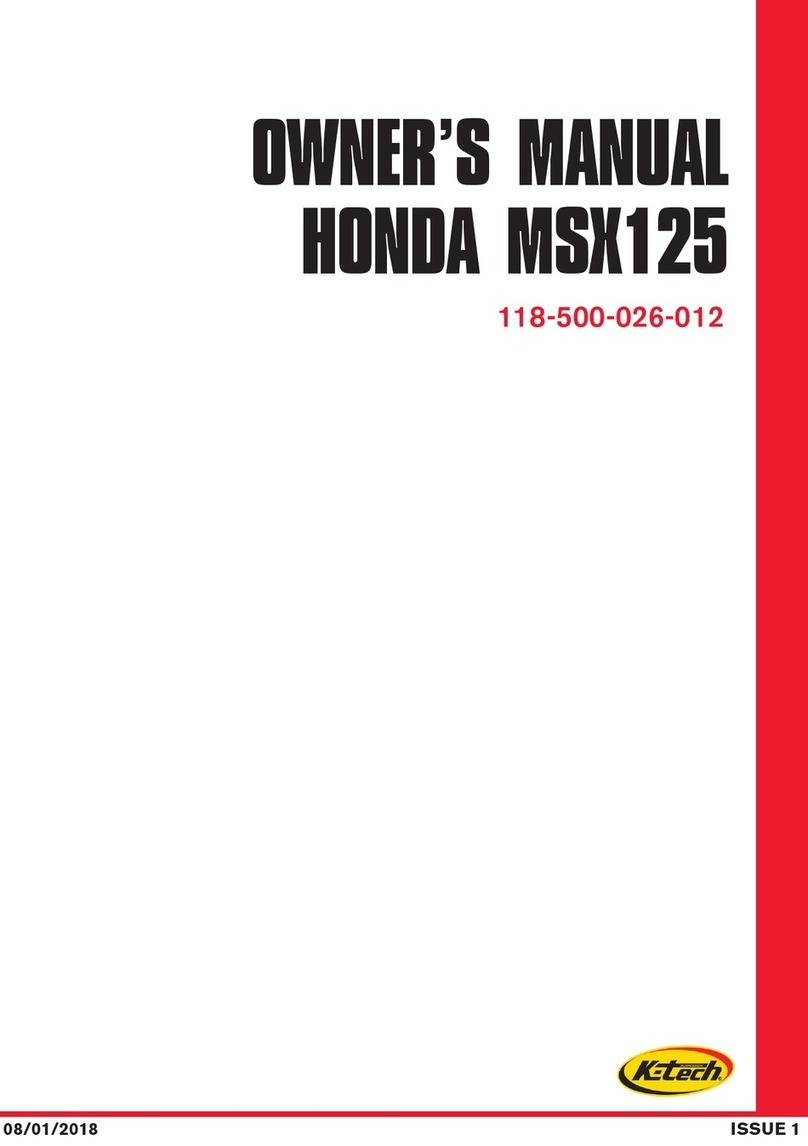 K-Tech 118-500-026-012 owner's manual