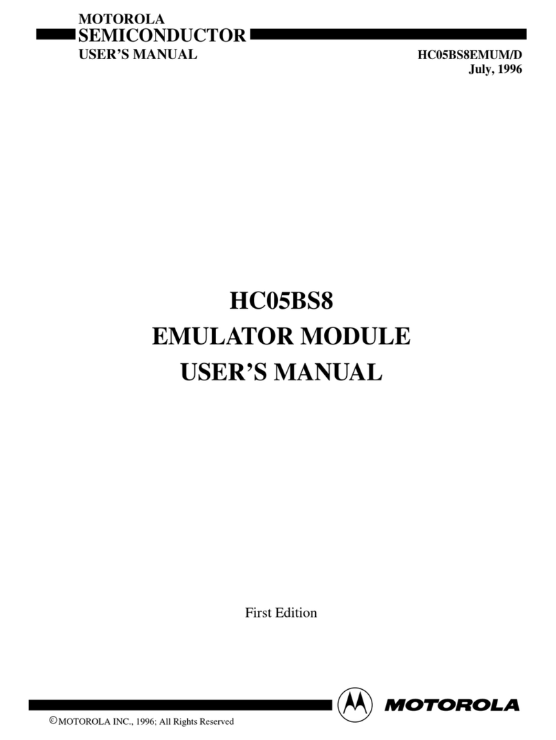 Motorola HC05BS8 User manual Motorola HC05BS8 User manual