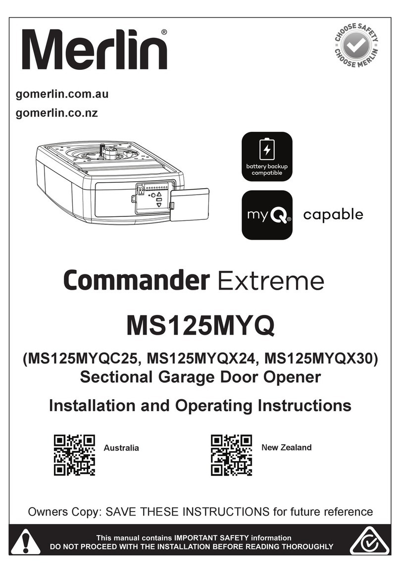 Merlin Commander Extreme MS125MYQ User manual