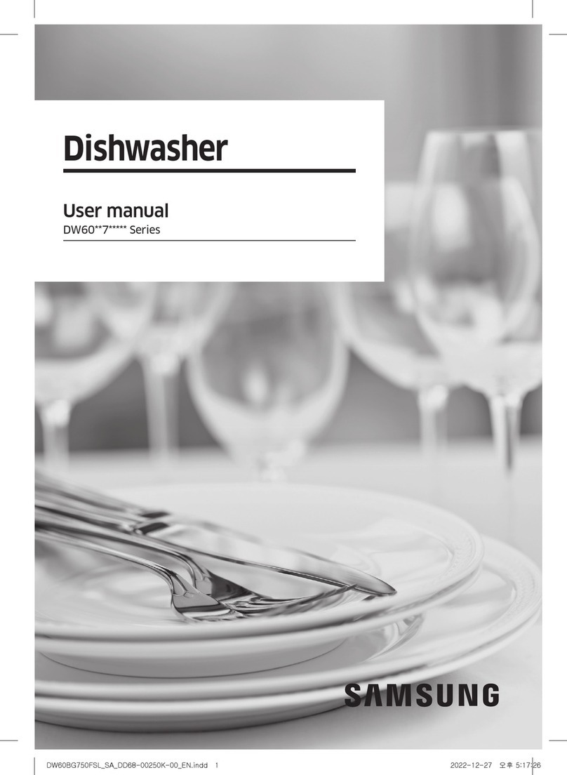 Samsung DW60 7 Series User manual Samsung DW60 7 Series User manual