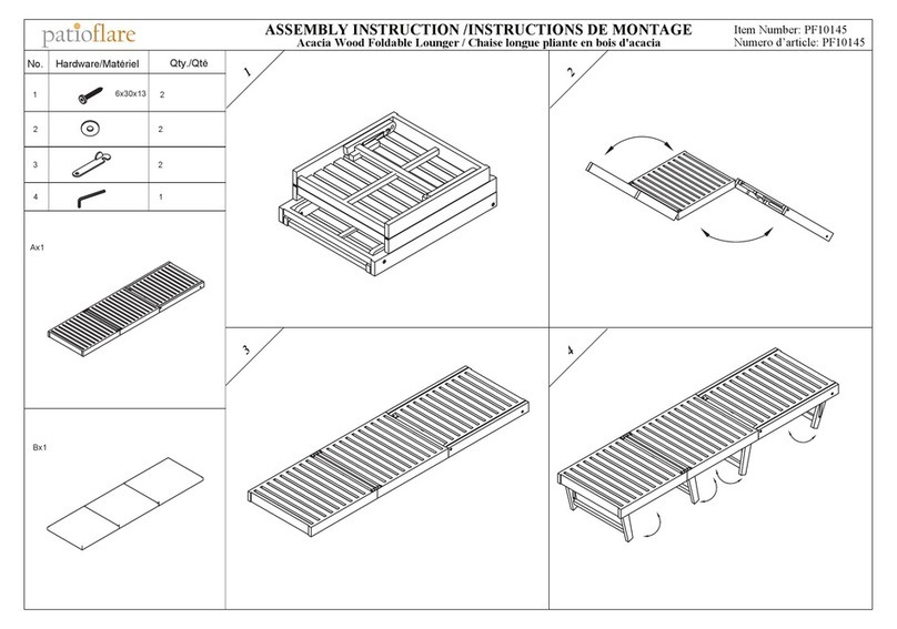 Patioflare Acacia PF10145 User manual Patioflare Acacia PF10145 User manual