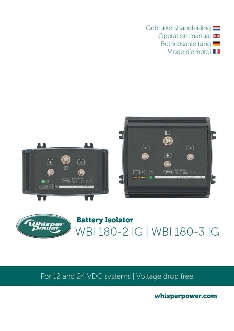 WhisperPower WBI 180-2 IG Operation manual