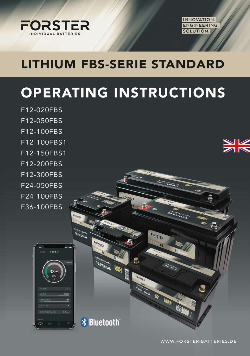 Forster FBS Series User manual