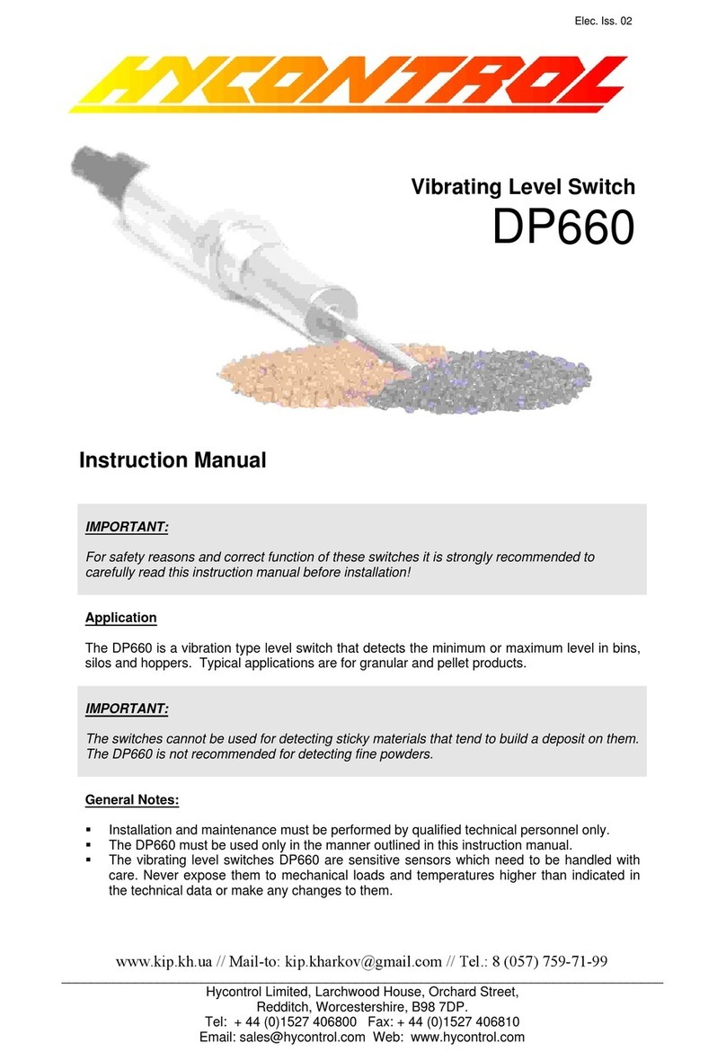 Hycontrol DP660 instruction manual Hycontrol DP660 instruction manual