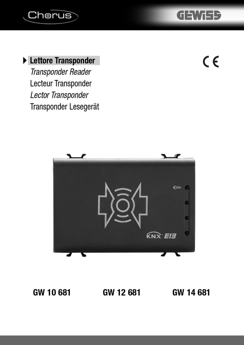 Gewiss Chorus GW 10 681 manual
