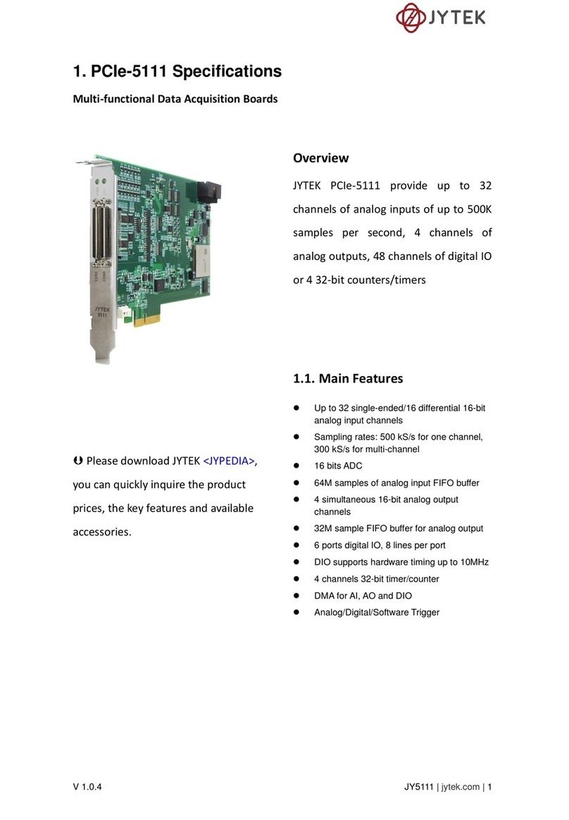 JYTEK PCIe-5111 manual