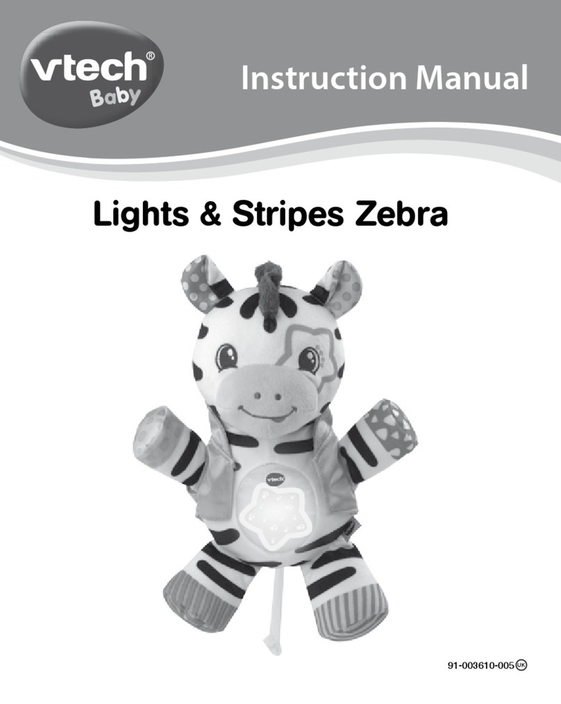 V-tech Lights & Stripes Zebra User manual