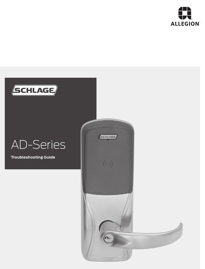Allegion Schlage AD Series troubleshooting guide Allegion Schlage AD Series troubleshooting guide